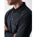 Long-Sleeve Heather Polo - Charcoal Heather