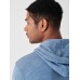 Slub Cotton Hoodie - Typhoon Blue