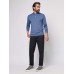 Movement™ Long-Sleeve Polo (Tall) - Sea Navy Melange