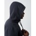 High Pile Fleece Lined Hoodie - Washed Black