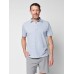 Cloud™ Stripe Short-Sleeve Polo - Dune Stripe Blue