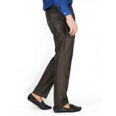 Dress Pant Trouser Formal for Men Metallic Dark Brown