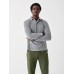 Towel Terry Long-Sleeve Polo - Fall Heather Grey