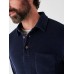 Towel Terry Long-Sleeve Polo - Fall Navy