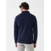 Towel Terry Long-Sleeve Polo - Fall Navy