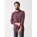 Cloud™ Long-Sleeve Striped Polo - Merlot Flint Stripe