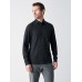 Long-Sleeve Heather Polo - Charcoal Heather