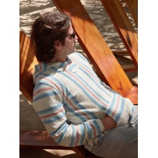 Biarritz French Terry Hoodie - Pacific Break Stripe